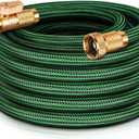 50ft Garden Hose, Flexible Water Hose with Nozzle - Lightweight Hose for Outdoor