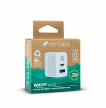 Nimble Wally Duo 32W USB-C/A Wall Charger