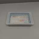 WIBIMEN Mini Ice Cube Trays, Small Tiny Round Pebble Crushed Nugget Ice Trays for Freezer with Lid - Chilling Drinks Coffee Juice(2 Pack/0.55In - Blue)