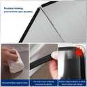 4 Sided Splatter Guard,Foldable Stainless Steel Oil Splatter Screens, Oil Splash Insulation, Oil Splatter Guard Stove Heat Insulation Board, (L: 15" x W: 11.5" x H: 12" x 2Pcs)