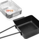 Grill Drip Pan for Home Depot Nexgrill 720-0830H 720-0830D 720-0896, Grease Catcher Cup Box for 720-0882A 720-0925P 720-0888S 720-0898, Grease Pan for Cuisinart CGG-7400, 15 Pack Aluminum Foil Liners