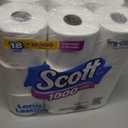 Scott 1000 Toilet Paper, 18 Rolls, Septic-Safe, 1-Ply Toilet Tissue