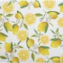 Lemon Dish Drying Mat for Kitchen Counter Spring Summer Microfiber Absorbent Dish Draining Reusable Washable Foldable Extra Large 18"x24"