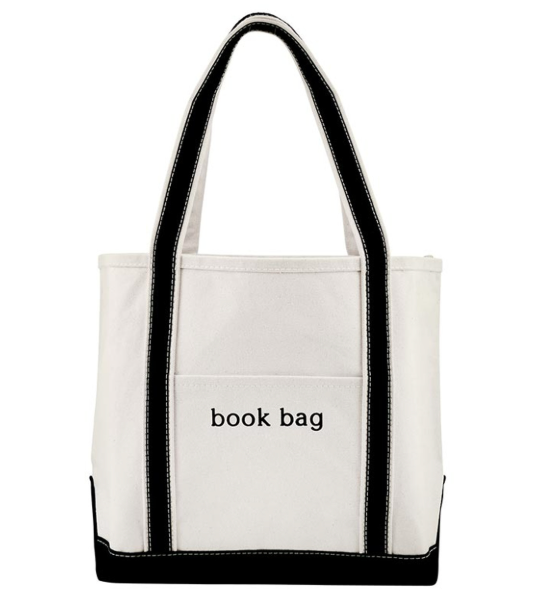 Medium Luxe Canvas Tote - Book Club
