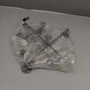 Coat Rack Wall Mount, Metal Wall Hanger with 10 Hooks for Coats, Hats, Keys, Bags, Modern Coat Hooks Wall-Mounted for Living Room, Bedroom, Entryway, Bathroom, Kitchen (Black)