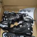 Roller Derby V-Tech 500 Adjustable Inline Skates, Large (6-9), Black
