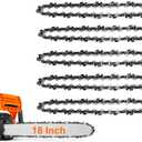 5 Pack 18 Inch Chainsaw Chain 62 Drive Links 3/8" LP Pitch .050" Gauge Fits Poulan Pro 18 Inch Chainsaw Chain, Oregon, Echo, EGO AC1800, Craftsman, McCulloch, Remington, Kobalt and more