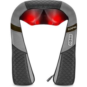RENPHO Neck and Shoulder Massager with Heat [2025 Upgraded], Shiatsu Cervical and Back Massager, 3D Electric Deep Tissue Massage, True Relaxation for Neck and Shoulders, Birthday Gifts for Men
