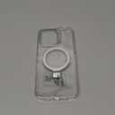 Magnetic Case for iPhone 14 Pro Max - [Built-in Invisible Stand] [Compatible with MagSafe] [Military Grade Drop Protection] Anti-Yellowing Hard Back Silicone Edge Cover, 6.7", Clear