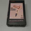 LURA Mini Portable Travel Hair Dryer:Dual Voltage Small Lightweight Blow Dryer with EU Plug,1200W Compact Hairdryer with Folding Handle,with Concentrator&Diffuser Attachment,for Women and Men