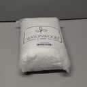 Seasonwood Ruffle Shower Curtain Cream Farmhouse Vintage Handcrafted Rustic Decorative Fabric Shower Curtains for Bathroom, 72" x 72"