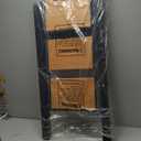 Taranta 3 Step Ladder,Aluminum Lightweight Folding 3 Step Stool with Anti-Slip Wide Pedal, 330lbs Capacity Step Ladder for Household,Kitchen,Office - BlackWoodgrain