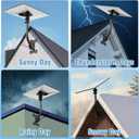 Anautin Starlink Gen 3 Mount Adjustable 180-Degree Installation kit with Waterproof Design Suitable for Wooden Roofs and Walls, ensuring Optimal Satellite Internet Signal Alignment.