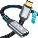 Green Jiss USB C Extension Cable 3.3ft, 20Gbps/4K@60Hz Video, Heavy Duty USB3.2 Gen2 Extender Male to Female Full Function Ultra-High Speed Transfer USB Type C Extender 240W Fast Charging Cable