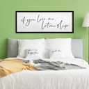 TQianJiang Master Bedroom Above Bed Wall Decor Art Funny Sleep Quote 32"12" If You Love Me Let Me Sleep Sign Large Rustic Farmhouse Wood Framed for Couples Over Bed Wall Hanging (Black)