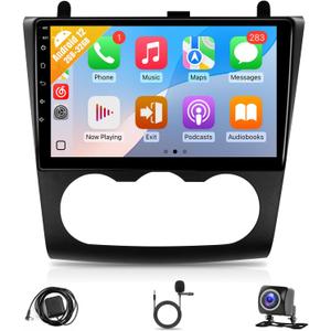 Leadfan Car Stereo for Nissan Altima 2008 2009 2010 2011 2012 Wireless CarPlay Android Auto, 9 IPS Touch Screen Car Radio for Altima Bluetooth FM WiFi GPS Navigation Backup Camera Mic