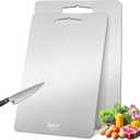2 Pack Titanium Cutting Board-100% Pure Titanium Cutting Boards For Kitche,Easy to clean, Double-sided food-grade Cutting Board For Meats, Fruits And Vegetables (13 * 9) (Medium)