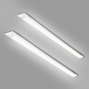 2 Packs 4FT LED Batten Light with 0.2m Cable, Ultra-Thin Ceiling Surface Mounted Light, 40W, 4000K, IP20, LED Ceiling Lamp for Garage, Shop, Hallway, Office, Market, ver.2, 20cm Cable
