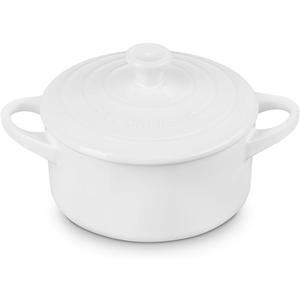 Le Creuset Stoneware Mini Round Cocotte, 14 oz., White