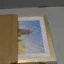 ccdcc 12x12 Picture Frame Set of 2, 12 x 12 Wood Photo Frames with Mat for 10x10 or 30x30cm Diamond Art Painting, Wooden Frame with Real Glass Cover for Wall and Tabletop Display,Gold