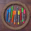 BLIEVE - Aesthetic Highlighters and Gel Pens With Soft Ink and Chisel Tip, Bible Highlighters and Pens No Bleed, Dry Fast Easy to Hold, for Bible Journaling Planner School Supplies (COLORFUL) (Vibrant 10pcs)