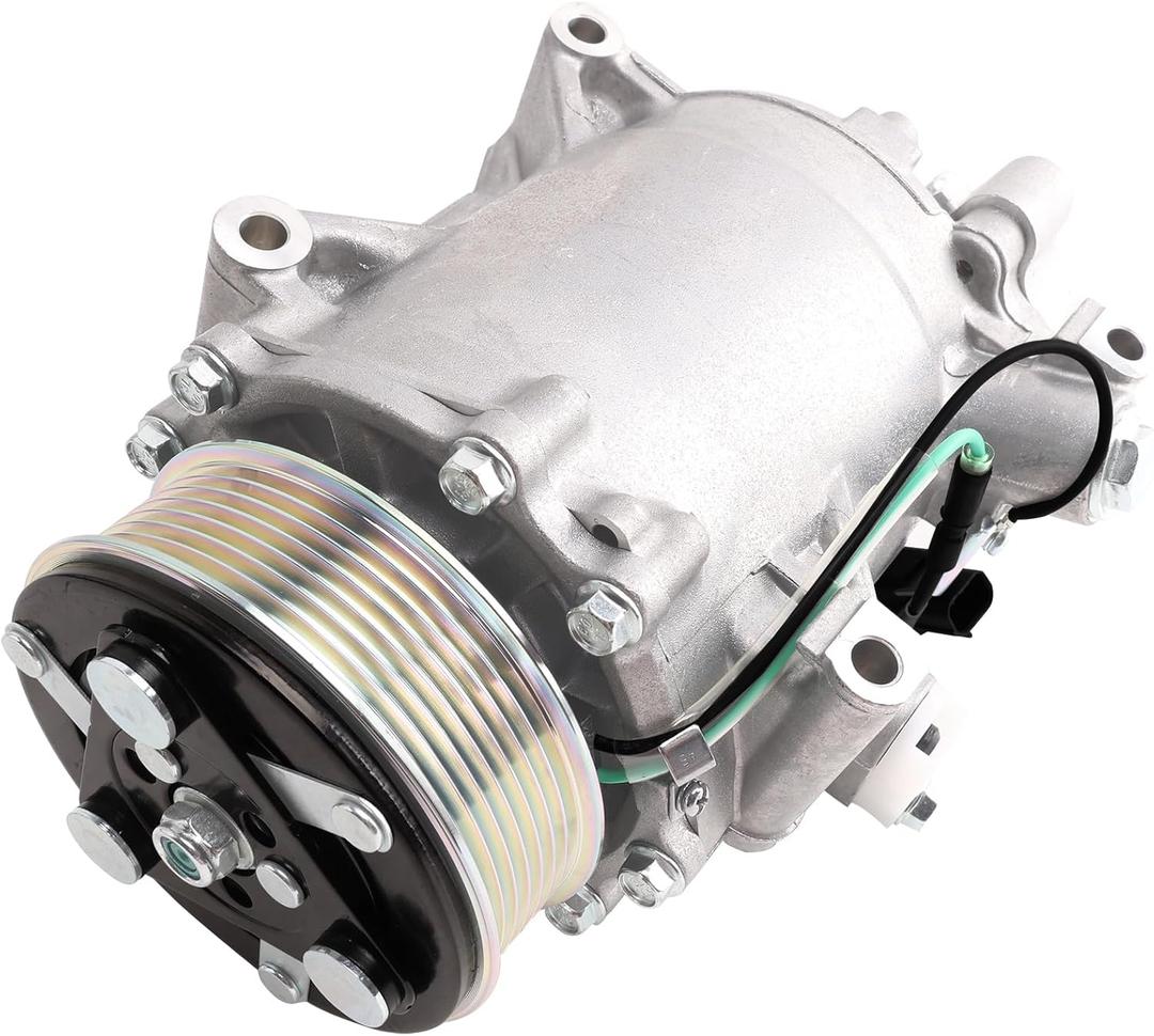 Air Conditioner AC Compressor Fits for Civic 2012 2013 2014 2015 & CR-V 2007-2014 & RDX 2007-2012 with A/C Clutch, CO4920AC AC Compressor, Replaces 38810RWCA01, 38810RZYA01, 38924R5AA01