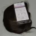 MIMAN 14 Inch Shoulder Length Dark Brown Straight Bob Wigs Synthetic Medium Length Bob Hair Replacement Wig Halloween Costume Wigs for Women