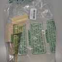 Bercoor 10 Pack 5x7 Inch Blank Clear Arch Acrylic Sign with Wooden Stands, Arched Round Top Acrylic Sheet, DIY Acrylic Arch Table Numbers for DIY Name Card Gifts Event Party Sign Decoration