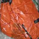 Extra Large Storage Duffle Bag with Zippers and Handles, Big Foldable Duffle Bag for Travel (Orange)