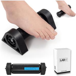 Premium Foot Roller with Cooling Gel Core - Plantar Fasciitis Relief - Portable and Deep Tissue Muscle Massage - Stabilized Urethane Wheels - Reflexology Tool