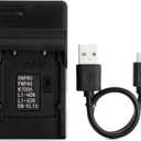 Norifon NP-80 USB Charger for Casio Exilim EX-G1, EX-N1, EX-N2, EX-S5, EX-S8, EX-S9, EX-Z35, EX-Z550, EX-Z800 Camera and More
