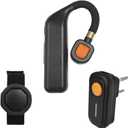 Anysecu Walkie Talkie Wireless Headset, Hands-Free K1 Plug PTT Earphone with Noise Cancelling Mic for UV-5R UV-82 2 Pin k Type Connector Two Way Radio