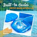 2026 New & Upgraded Sunlite Sports Heavy Duty River Tube Inflatable, Premium Water Float to Lounge Above Lake and River, Outdoor Water Raft Sport Fun, Recreational Use (Cool Blue 2-Person with Canopy)