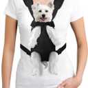 YUDODO Pet Dog Carrier Backpack Adjustable Dog Front Carrier, Legs Out Easy-Fit Dog Travel Backpack Carrier for Hiking Camping for Small Medium Dogs Cats and Rabbit (Small (Pack of 1), A-Black)