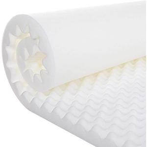 Gilbin Foam Mattress Topper, Egg Crate Hi-Density Foam Pad, Mattress Topper Convoluted Foam for Pain Relief on Pressure Sores Cot Size 30" x 74" Fits Camp Cots