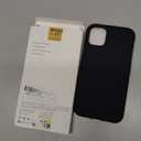 Miracase Designed for iPhone 11 Phone Case, with Screen Protector, Liquid Silicone Gel Rubber Full Body Drop Protection Shockproof Cover Phone Case for iPhone 11 6.1 inch, Black