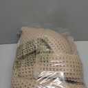 POLYTE 430 GSM Microfiber Oversize Quick Dry Lint Free Bath Towel, 60 x 30 in, (Waffle Weave), Beige 