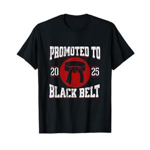 2025 Black Belt Achievement Tang Soo Do Karate Taekwondo T-Shirt.M