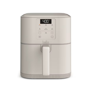 Bella 6 Qt Slim Digital Air Fryer with EverGood™ Ceramic Nonstick Coating, 6 Preset Cooking Options, Oatmilk