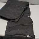 Back Seat Cover - 900D Oxford Waterproof Car Seat Protector, Fits Cars/SUVs/Trucks, Split Bench, Non-Slip, Dog/Kid Proof, Easy Clean(Black) (Medium-54"W)