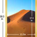 LaVie Home 12x18 Picture Frame for Wall Display, 12x18 Gold Picture Frame with HD Plexiglas, 12 x 18 Matted Frame 1 Pack, Display Frame for Vertical or Horizontal, Classic Collection