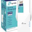TP-Link AX1500 WiFi 6 Extender, Up to 1500Mbps, Next-Gen Dual Band WiFi Booster, WiFi Repeater with Gigabit Port, Access Point Mode, 2 External Antennas, Easy Set-Up, OneMesh Compatiable(RE505X)