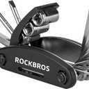 ROCKBROS 16 In 1 Multi-Function Bike Tool Kit - Portable Foldable Bike Multitool Cycling Tool Kit With Allen Wrench, Tire Levers