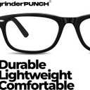 grinderPUNCH High Magnification Power Readers Slim Reading Glasses, +4.50