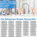 Upgraded 241969501 Shelf Frame without Glass Refrigerator Compatible with Frigidaire Shelf Replacement Parts Frigidaire Gallery Shelf Replacement LFSS2612TF0 FGHS2631PF4A FFSS2615TS0 Drawer Shelves