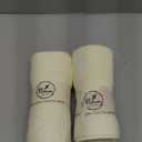 Pidada Hand Towels Set of 2 Embroidered Floral Pattern 100% Cotton Absorbent Soft Decorative Towel for Bathroom (Ivory)