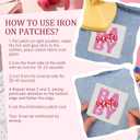 14pcs Iron on Patches, Trucker Hat Patches, Vintage Heat Press Hats Patch, Bright Colors, Easy Ironing for DIY Decal Accessories on Jeans, Jackets, Bags, Hats, Dresses, Shoes