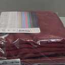 ChrisDowa Blackout Curtains 90 Inches Long 2 Panels Set for Living Room, Grommet Thermal Insulated Room Darkening Curtains for Bedroom (Burgundy Red, 52 x 90 Inch)