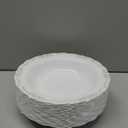 Kaya White With Gold Vintage Round Disposable Dinner Plates - 10" (Packs of 30), Stylish Design, Perfect For Any Occasion