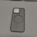 Bonkier for iPhone 16 Pro Max Case with Screen Protector & Lens Protector [15 FT Military Drop Protection] Magnetic Kickstand Compatible with MagSafe Slim Translucent Case (Titanium Grey)